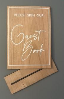 Location pancarte guest book pour mariage dans les Haut-de-France